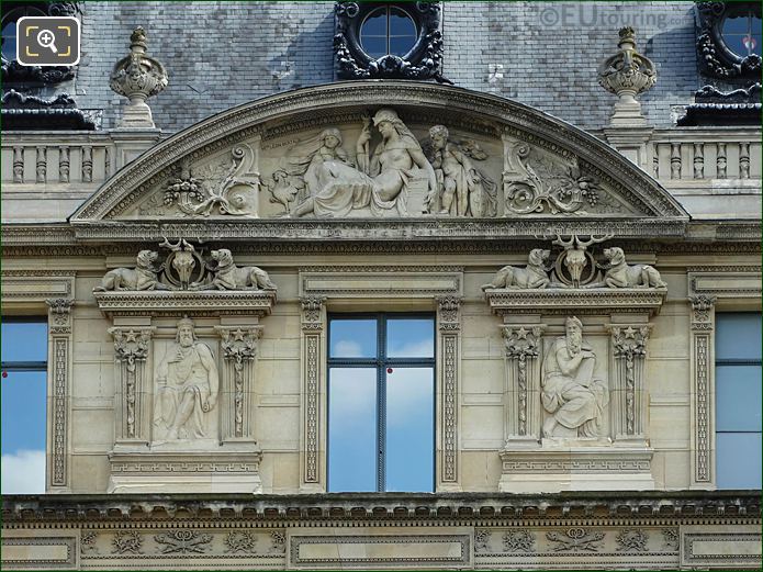Musee du Louvre Aile de Marsan sculpture La Legislation