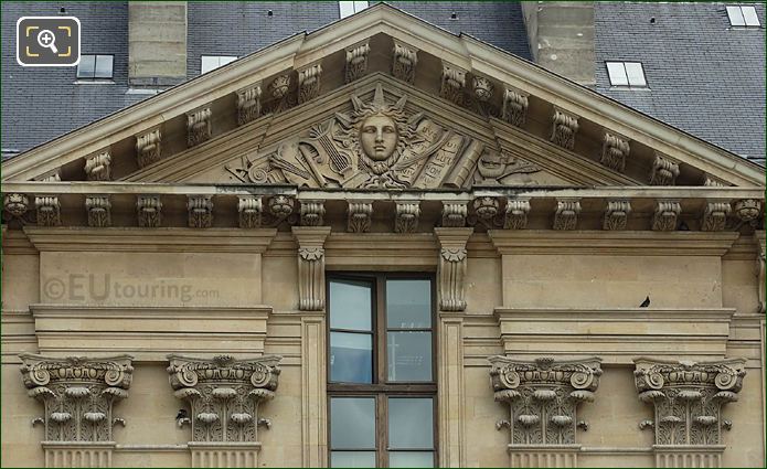 Les Arts sculpture, S facade Aile de Rohan, Musee du Louvre