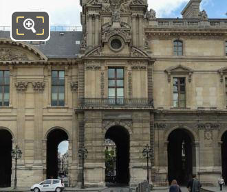 South facade Pavillon de Rohan at the Louvre