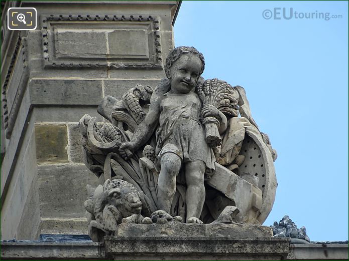 L’Agriculture statue on Pavillon de Rohan, The Louvre