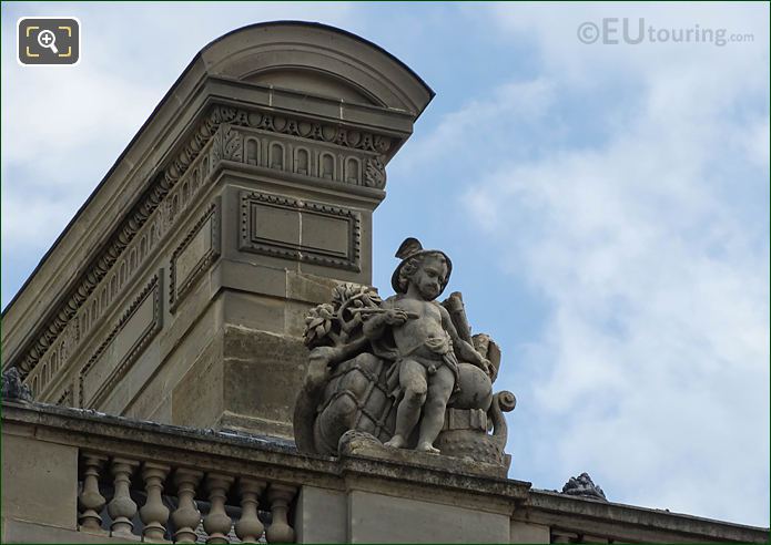 Le Commerce statue, South facade of Pavillon de Rohan, The Louvre