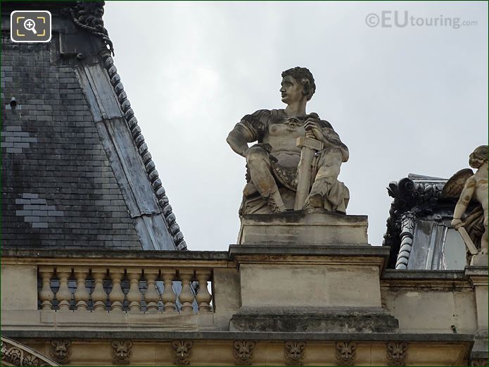 Right Guerrier Assis, Pavillon de Tremoille, Musee du Louvre, Paris