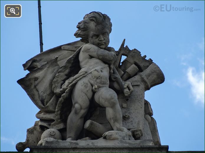 Aile Daru, The Louvre and Les Combats statue