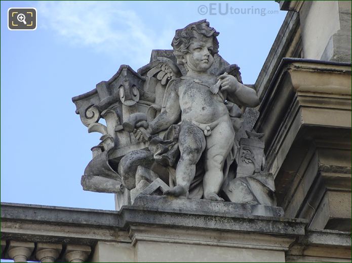 La Pierre statue at Aile Henri II on Musee Louvre