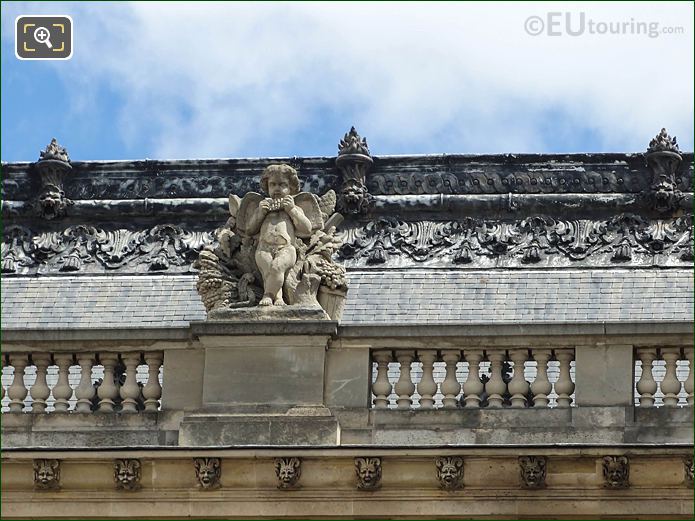 West facade of Aile Henri II with L'Automne