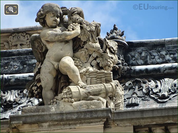 La Vendange statue, Aile Henri II, The Louvre, Paris