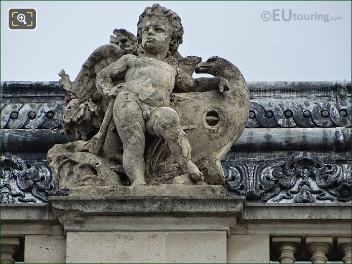 Le Bois statue, Aile Henri IV, Musee du Louvre, Paris