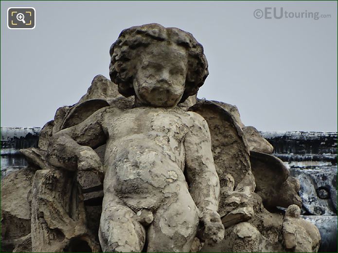 Close up Le Printemps statue Musee du Louvre