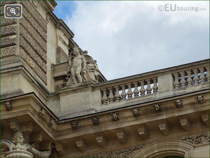 La Musique statue Aile Henri IV Musee du Louvre