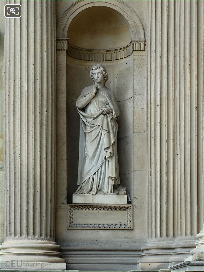 Art Chretien statue, Aile Nord, Musee du Louvre, Paris