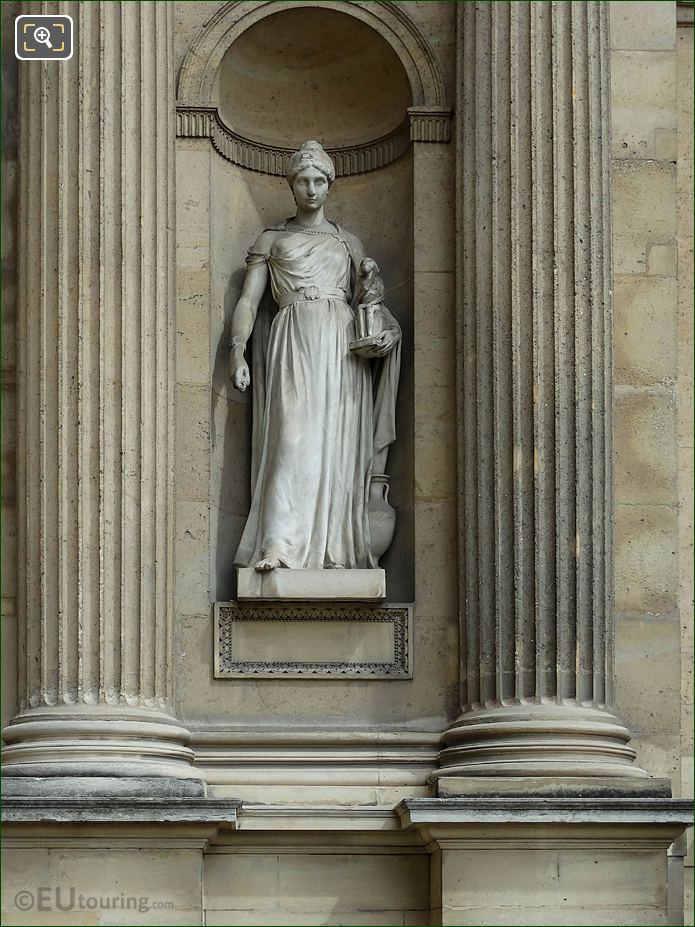 Archeologie statue, Aile Est, Musee du Louvre, Paris