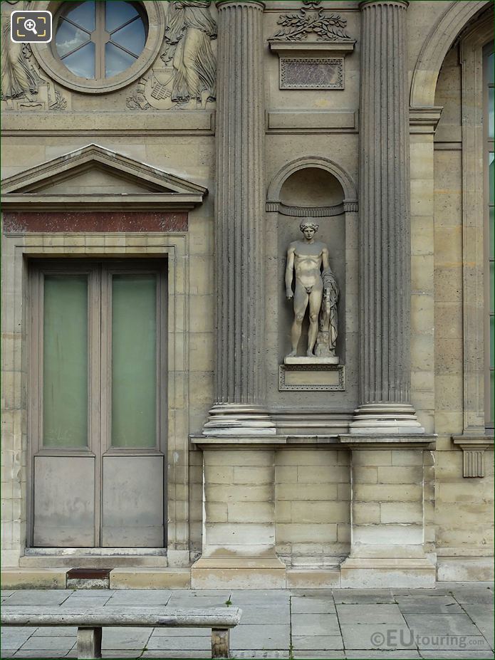 West facade Aile Est with Orphee statue, The Louvre