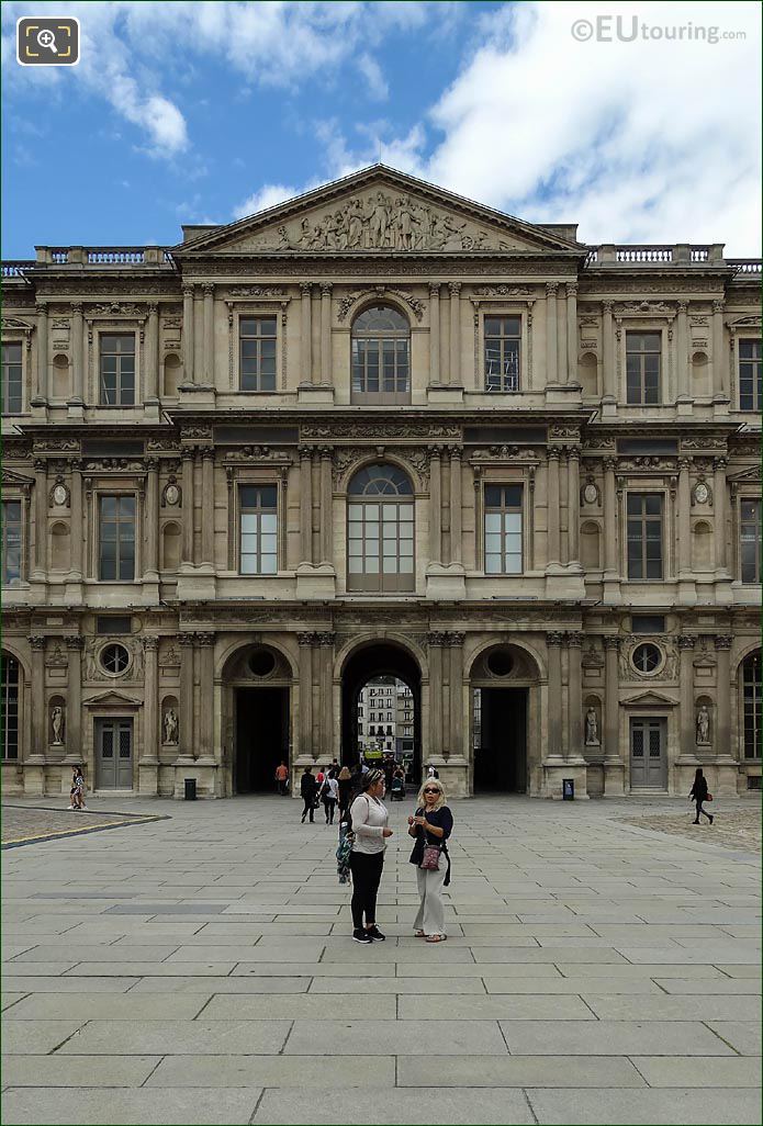 South facade Aile Nord Musee du Louvre