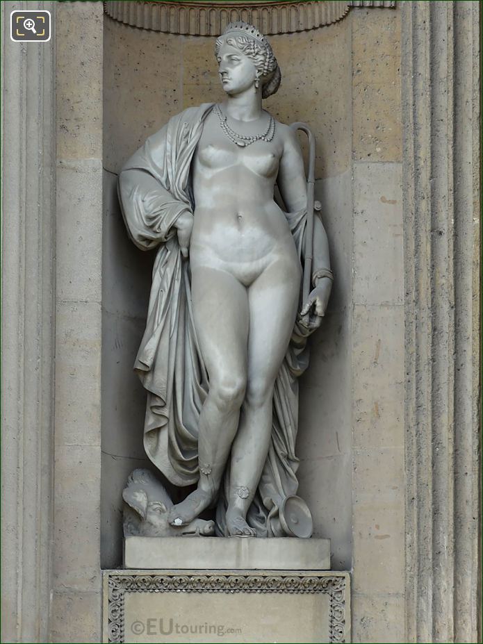 Marble Circe statue, Aile Sud, Musee du Louvre, Paris