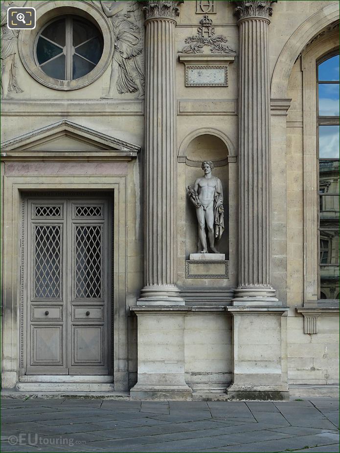 Euripyle statue Aile Lescot E facade, The Louvre, Paris