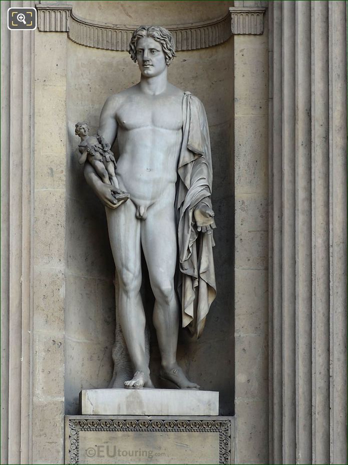 Marble Euripyle statue, Aile Lescot, Musee du Louvre, Paris