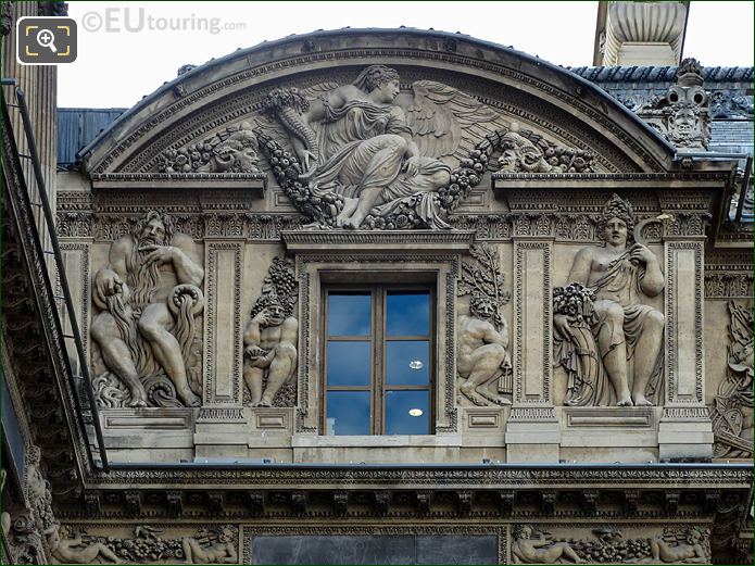 1500s Paix du Abondance sculpture, Aile Lescot, The Louvre