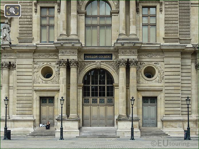 The Louvre, Pavillon Colbert, Le Telegraphie et l’Imprimerie Sculpture