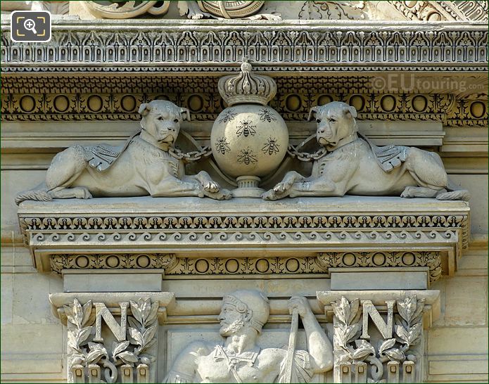 RHS 2nd window statue Group of Animals at Aile de Flore