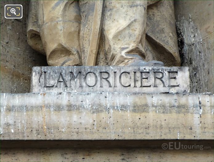 General Lamoriciere inscription on statue pedestal