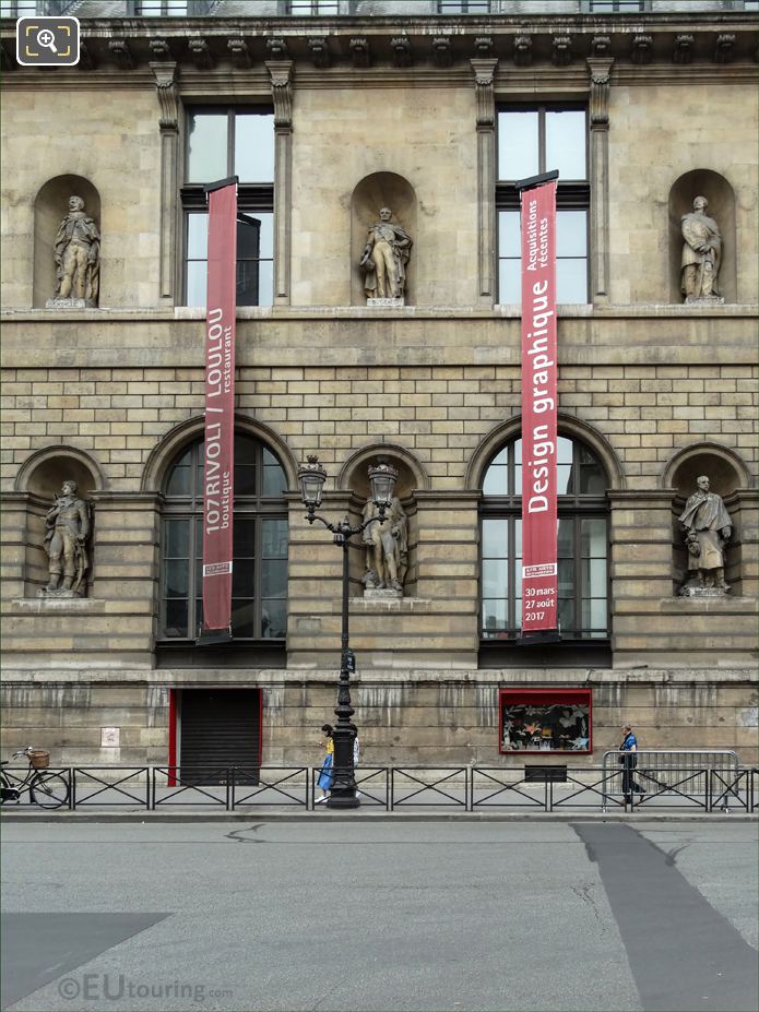 Aile de Rohan-Rivoli, The Louvre with Thomas Bugeaud statue