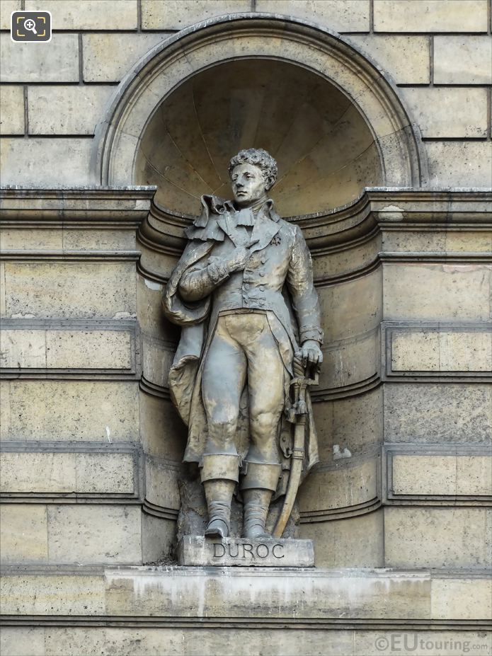 Alcove with Michel Duroc statue, Aile de Rohan-Rivoli, The Louvre