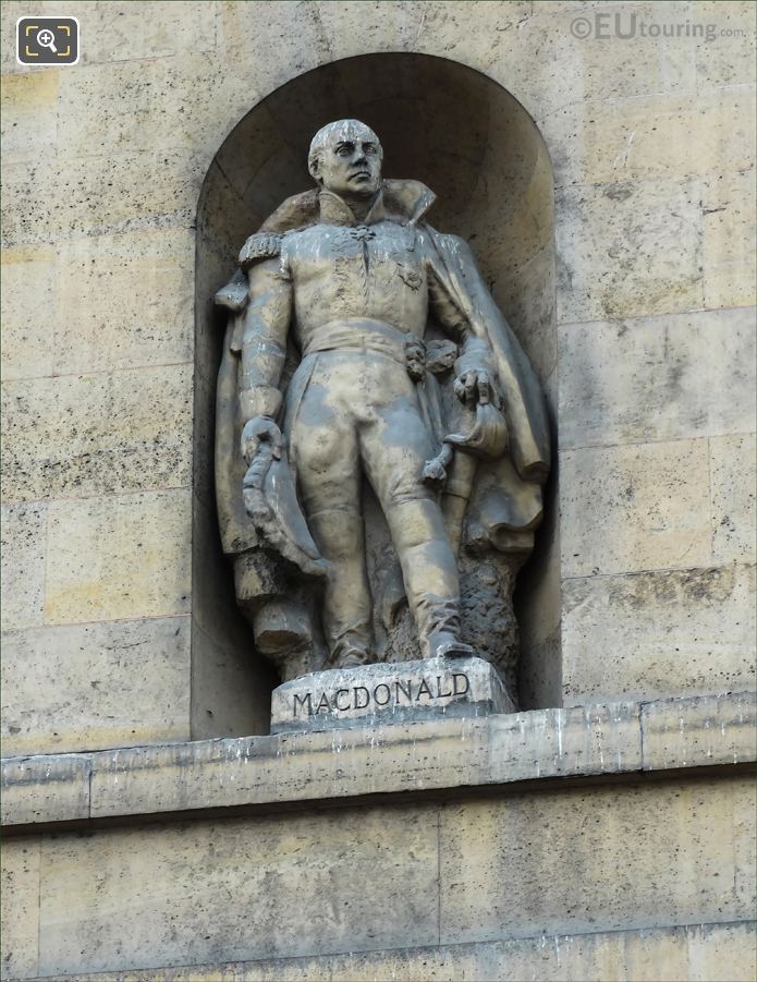 Jacques MacDonald statue, Aile de Rohan-Rivoli, The Louvre, Paris