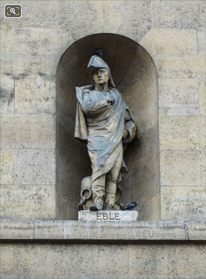 Jean-Baptiste Eble on Aile de Rohan-Rivoli at Musee du Louvre