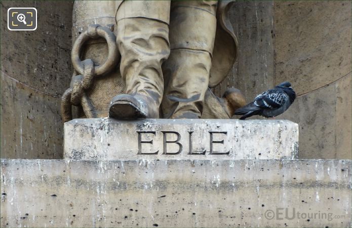 Inscription on Jean-Baptiste Eble base