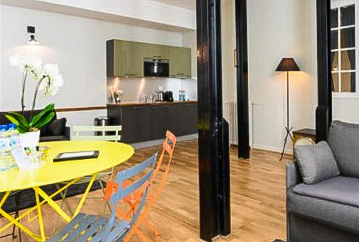Suites & Hotel Helzear Montparnasse deluxe one bedroom suite kitchenette