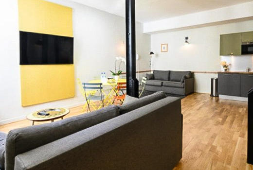 Suites & Hotel Helzear Montparnasse deluxe one bedroom suite lounge