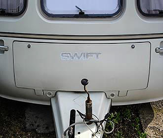 Swift Challenger caravan gas locker lid