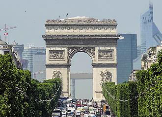 Arc de Triomphe Avenue des Champs Elysees