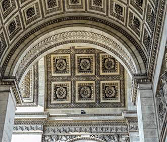 Arc de Triomphe internal arches