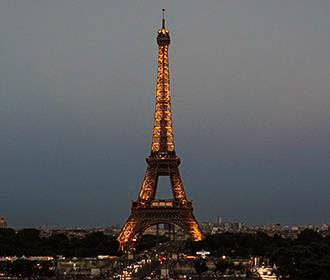 Eiffel Tower lights