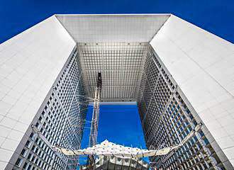 The Grande Arche columns