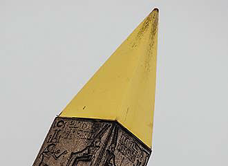 Luxor Obelisk golden pyramidion