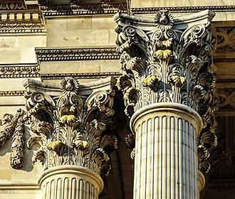 The Pantheon column tops