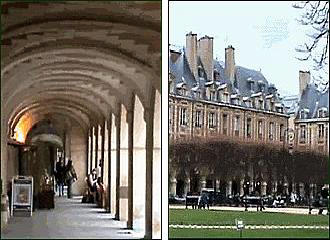 Arched walkways of Place des Vosges