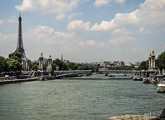 Paris Pont Alexandre III over the River Seine