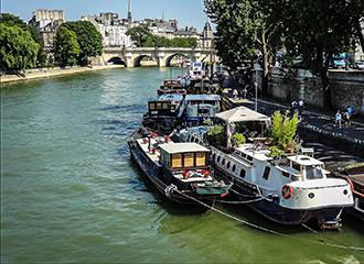 Paris Pont Neuf over the River Seine
