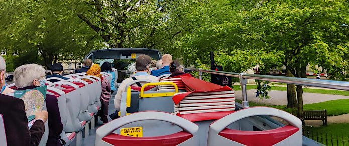 Tootbus Paris open top double decker bus tour