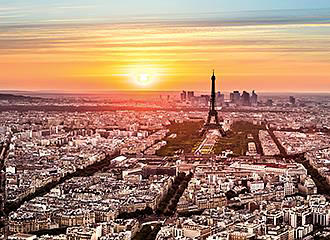 Eiffel Tower viewed from Tour Montparnasse