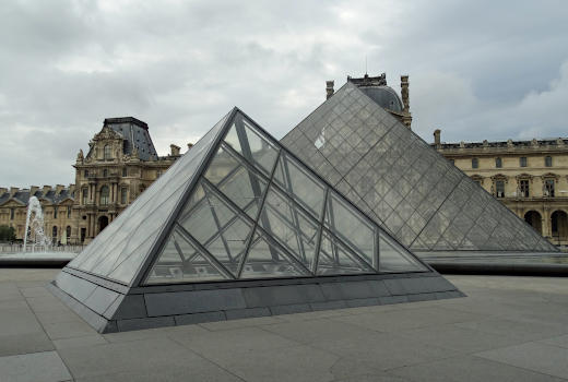 Musee du Louvre Glass Pyramids