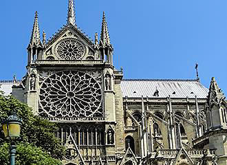 South rose window at Notre Dame Cathedral