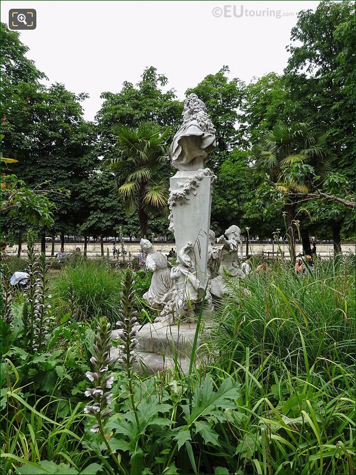 Grand Couvert and Charles Perrault Monument, Jardin des Tuileries