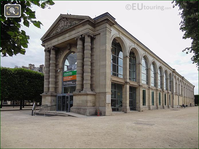 Jeu de Paume building Terrasse du Jeu de Paume Tuileries Gardens