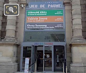 Front of Jeu de Paume in Jardin des Tuileries