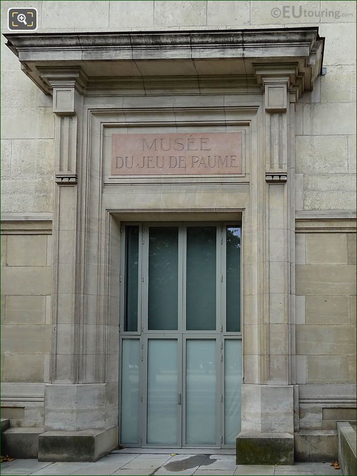 North side doorway on Jeu de Paume building