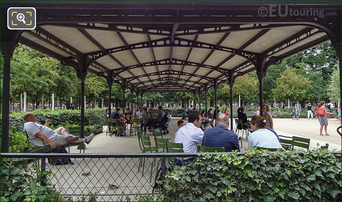 Childrens Playground gazebo shelter, Jardin des Tuileries looking SW